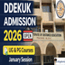 DDEKUK Begins Admissions for January Session 2026; Check Course-Wise Dates Here